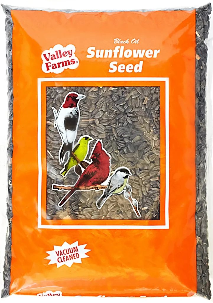 Black oil valley farms sunflower seed for birds